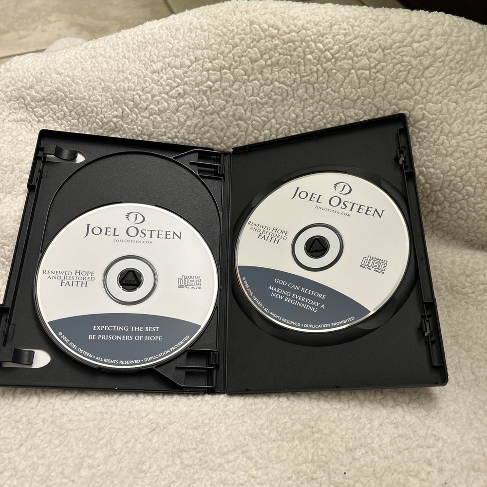 Joel Osteen RENEWED HOPE AND RESTORED FAITH audio CD Feel good Prosperity Gospel - Picture 4 of 8